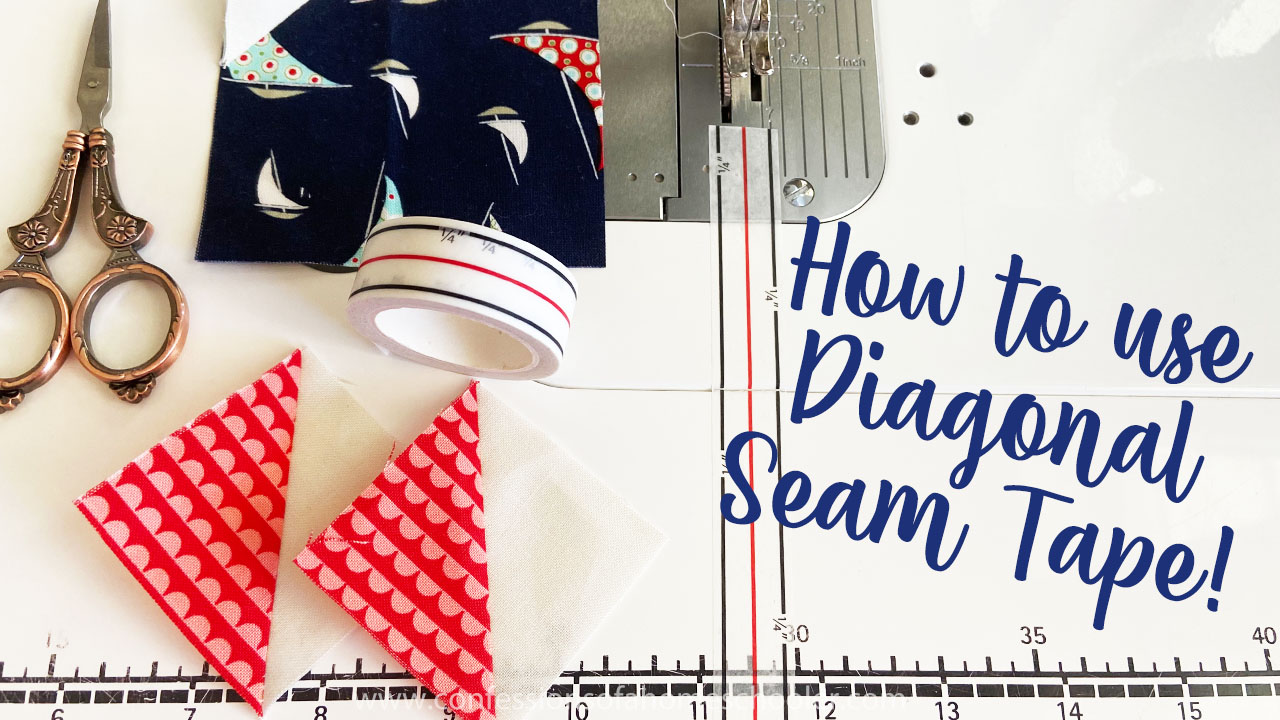 How to Use 1/4 Diagonal Seam Tape - Confessions of a Homeschooler